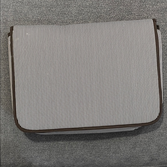 Kate Spade Men's Black and White Striped Laptop Bag - Picture 4 of 5